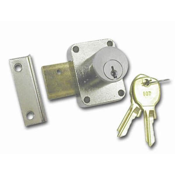 National Lock N8173 26D 915 .88 In. Cylinder Pin Tumbler Locks With Key 915 - Dull Chrome N8173 26D 915 - main
